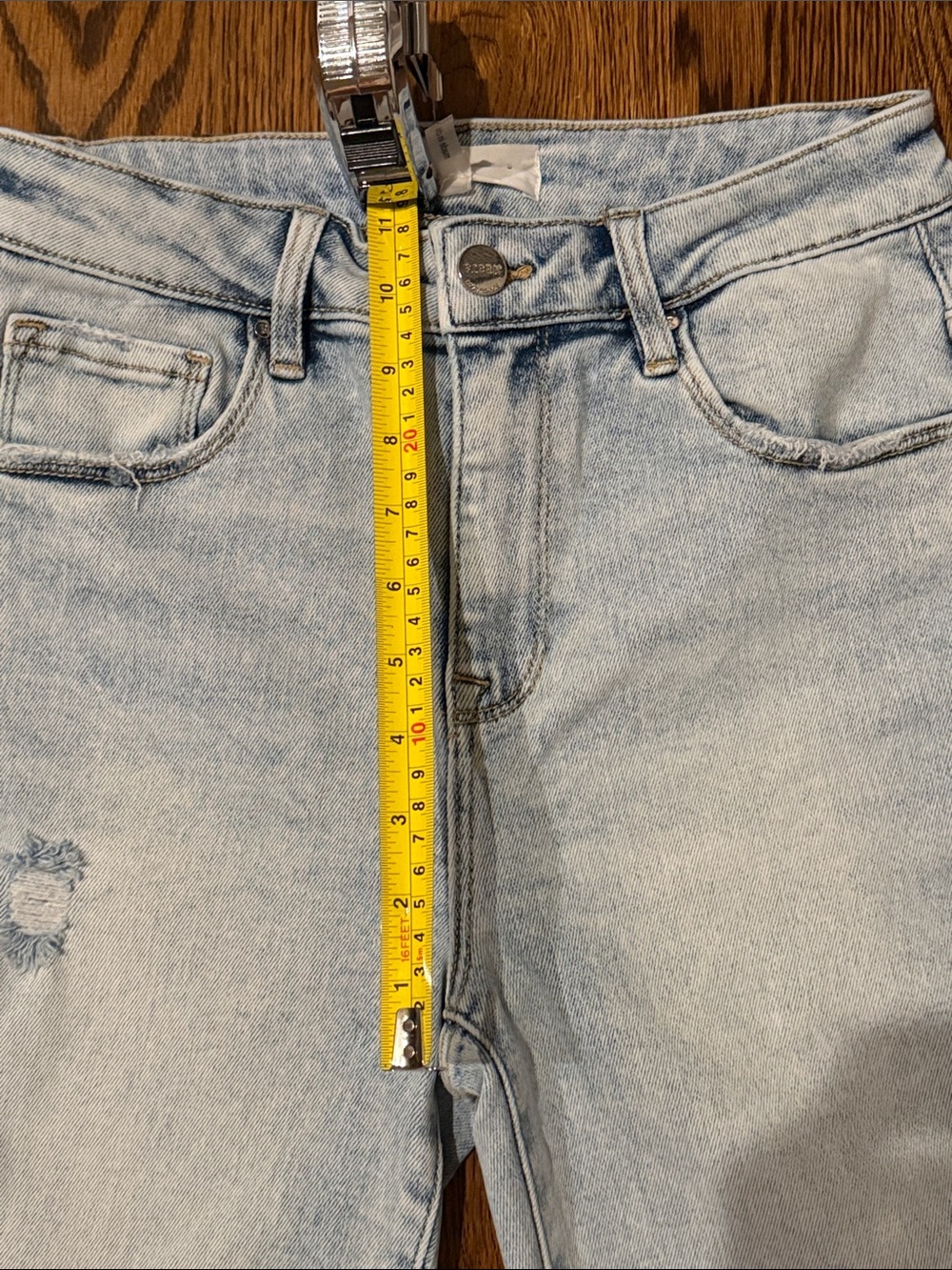 Risen Light denim distressed knee ankle jean 7/28 - Picture 11 of 14